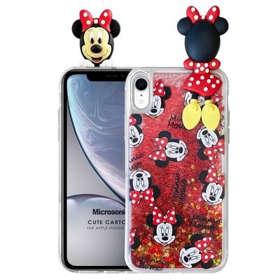 Microsonic Apple iPhone XR Kılıf Cute Cartoon Minnie Mouse