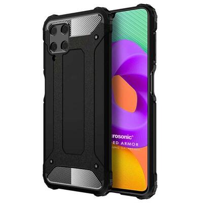 Microsonic Samsung Galaxy M22 Kılıf Rugged Armor Siyah