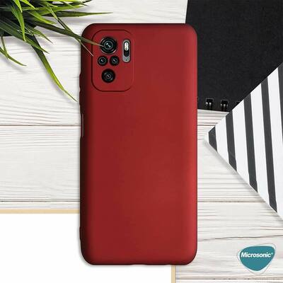 Microsonic Xiaomi Redmi Note 10 Kılıf Matte Silicone Mor