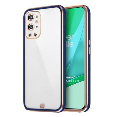 Microsonic OnePlus 9 Pro Kılıf Laser Plated Soft Lacivert