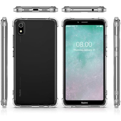 Microsonic Xiaomi Redmi 7A Kılıf Anti Shock Silikon Şeffaf