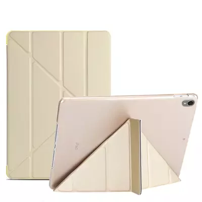 Microsonic Apple iPad Pro 10.5'' (A1701-A1709-A1852) Folding Origami Design Kılıf Gold