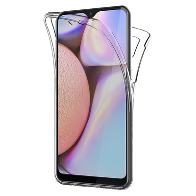 Microsonic Samsung Galaxy A10S Kılıf Komple Gövde Koruyucu Silikon Şeffaf