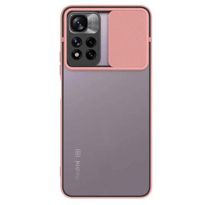 Microsonic Xiaomi Redmi Note 11 Pro Plus Kılıf Slide Camera Lens Protection Pembe