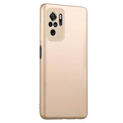 Microsonic Xiaomi Redmi Note 10 Kılıf Matte Silicone Gold