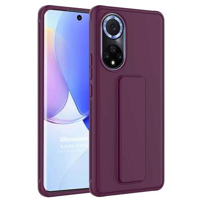 Microsonic Huawei Nova 9 Kılıf Hand Strap Mor