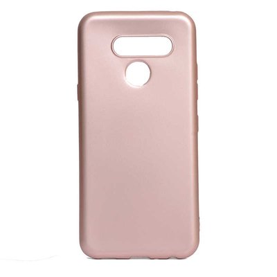 Microsonic LG Q60 Kılıf Matte Silicone Rose Gold