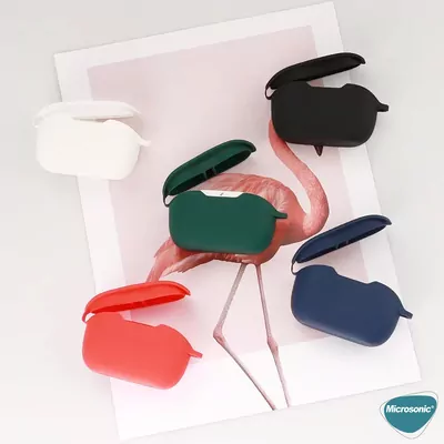 Microsonic JBL Wave Buds 2 Kılıf Askılı Mat Silikon Siyah