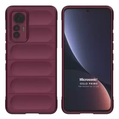 Microsonic Xiaomi Mi 12 Lite Kılıf Oslo Prime Bordo