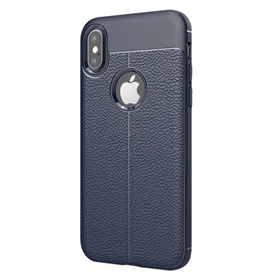 CaseUp Apple iPhone XS Kılıf Niss Silikon Lacivert