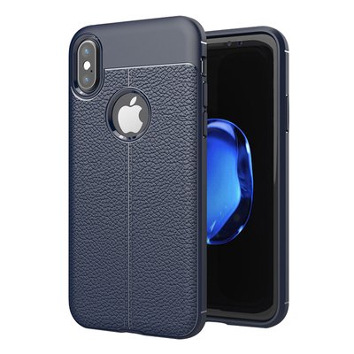 CaseUp Apple iPhone XS Kılıf Niss Silikon Lacivert