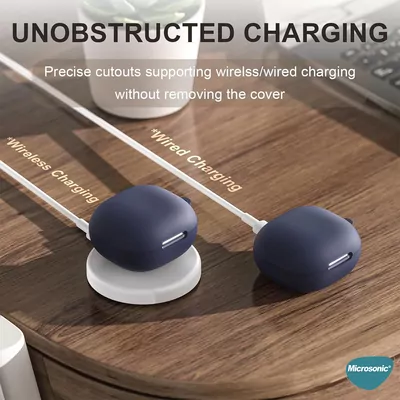 Microsonic Anker Soundcore P40i Kılıf Askılı Mat Silikon Koyu Yeşil