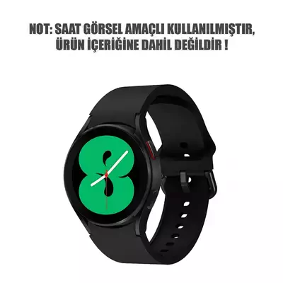 Microsonic Samsung Galaxy Watch 6 Classic 47mm Kordon Solid Silicone Band Siyah