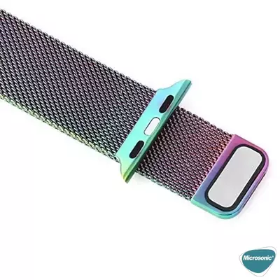 Microsonic Apple Watch Series 3 38mm Milanese Loop Kordon Iridescent