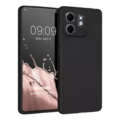 Microsonic Matte Silicone Infinix Note 40 Pro Plus 5G Kılıf Siyah