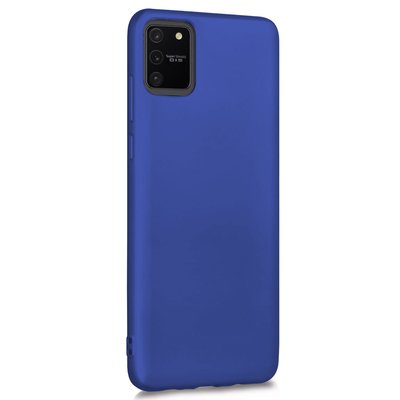 Microsonic Samsung Galaxy A91 Kılıf Matte Silicone Lacivert