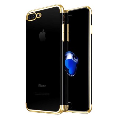 Microsonic Apple iPhone 8 Plus Kılıf Skyfall Transparent Clear Gold