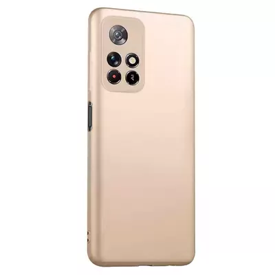 Microsonic Matte Silicone Xiaomi Redmi Note 11 Kılıf Gold