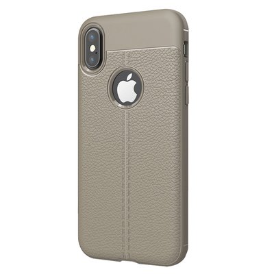 CaseUp Apple iPhone XS Kılıf Niss Silikon Gri