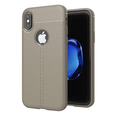 CaseUp Apple iPhone XS Kılıf Niss Silikon Gri