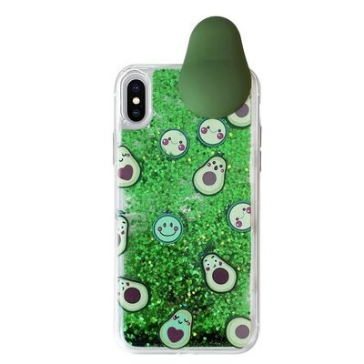 Microsonic Apple iPhone XS Kılıf Cute Cartoon Avakado