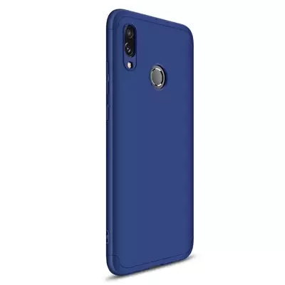 Microsonic Huawei Honor 10 Lite Kılıf Double Dip 360 Protective Lacivert