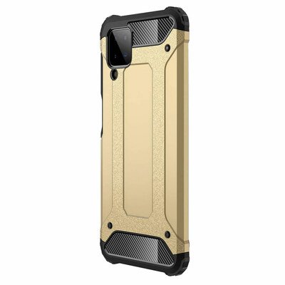 Microsonic Samsung Galaxy A12 Kılıf Rugged Armor Gold