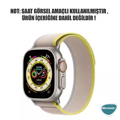 Microsonic Apple Watch Series 8 41mm Kordon Trail Loop Bej