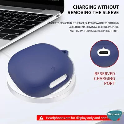 Microsonic Anker Soundcore Liberty 4 Pro Kılıf Askılı Mat Silikon Siyah