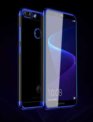 Microsonic Huawei P Smart Kılıf Skyfall Transparent Clear Mavi