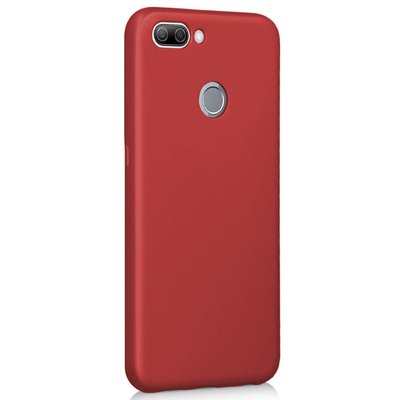 Microsonic Oppo A12 Kılıf Matte Silicone Kırmızı