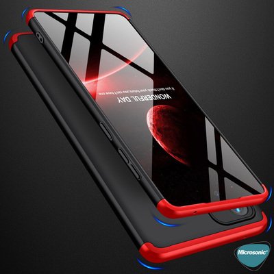 Microsonic Samsung Galaxy A73 5G Kılıf Double Dip 360 Protective AYS Kırmızı