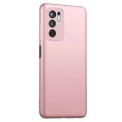 Microsonic Xiaomi Poco M3 Pro Kılıf Matte Silicone Rose Gold