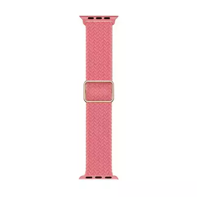 Microsonic Apple Watch SE 44mm Kordon Braided Loop Band Pembe