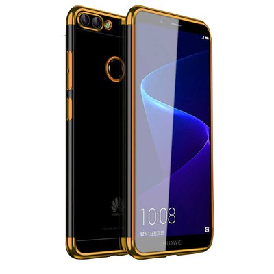 Microsonic Huawei P Smart Kılıf Skyfall Transparent Clear Gold