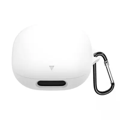 Microsonic Anker Soundcore Liberty 4 Pro Kılıf Askılı Mat Silikon Beyaz
