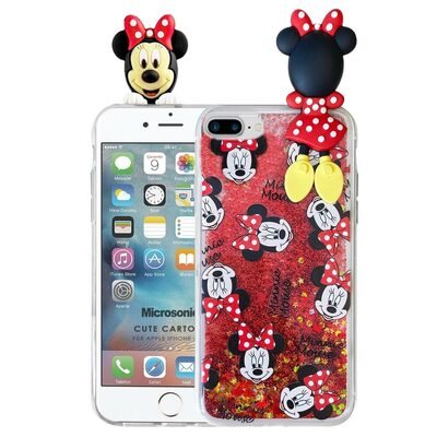 Microsonic Apple iPhone 8 Plus Kılıf Cute Cartoon Minnie Mouse