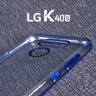 Microsonic LG K40S Kılıf Skyfall Transparent Clear Kırmızı