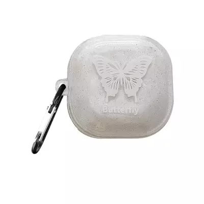 Microsonic Samsung Galaxy Buds Core Kılıf Kelebek Desenli Şeffaf