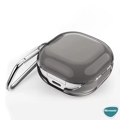 Microsonic Samsung Galaxy Buds Core Kılıf Askı Aparatlı Transparan Silikon Füme