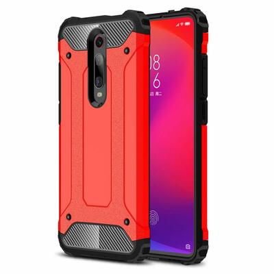 Microsonic Xiaomi Redmi K20 Kılıf Rugged Armor Kırmızı