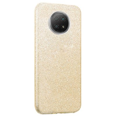 Microsonic Xiaomi Redmi Note 9 5G Kılıf Sparkle Shiny Gold