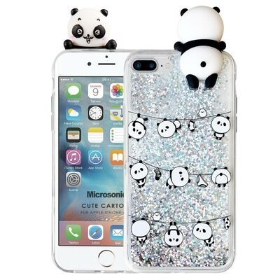 Microsonic Apple iPhone 7 Plus Kılıf Cute Cartoon Panda