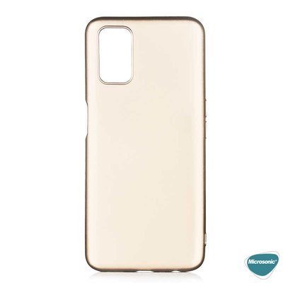 Microsonic Oppo A52 Kılıf Matte Silicone Gold