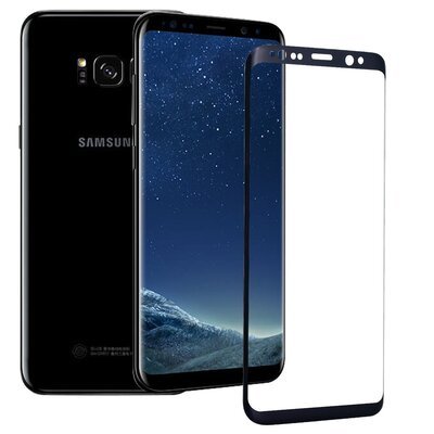 Microsonic Samsung Galaxy S8 Kavisli Temperli Cam Ekran Koruyucu Film Şeffaf