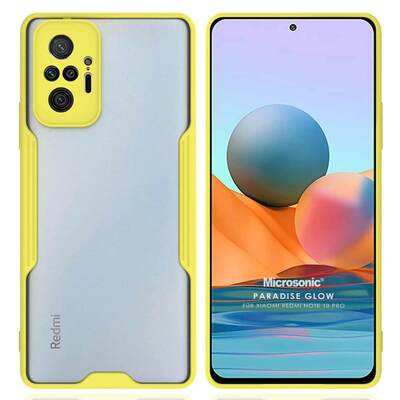 Microsonic Xiaomi Redmi Note 10 Pro Kılıf Paradise Glow Sarı