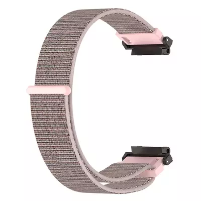 Microsonic Amazfit T-Rex 2 Hasırlı Kordon Woven Sport Loop Rose Gold