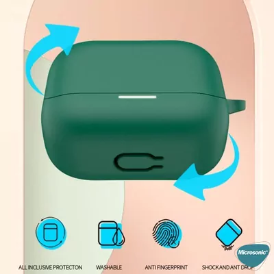 Microsonic Anker Soundcore K20i Kılıf Askılı Mat Silikon Kırmızı