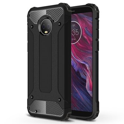 Microsonic Motorola Moto G6 Kılıf Rugged Armor Siyah