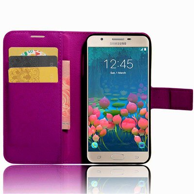 CaseUp Samsung Galaxy J7 Prime Cüzdanlı Suni Deri Kılıf Mor